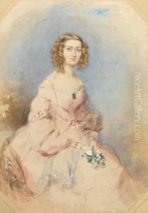 Mrs Musson, Wearing Pink Dress With Puffed