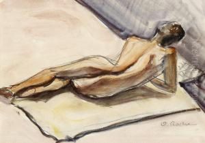 Jeune Femme Alanguie by Odilon Roche