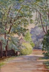 Paisaje Con Casas by Juan Jose Rochelt Y Amann