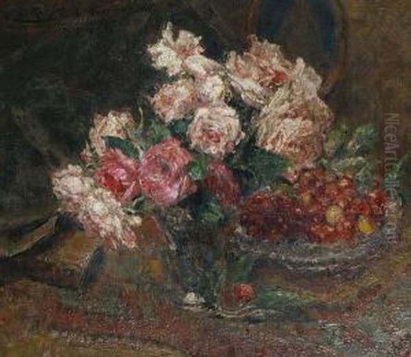 Still Life With Roses And Cherries - view 1