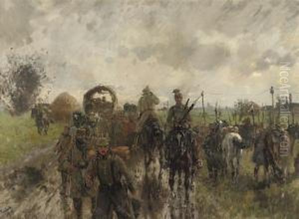 Cavalry Between Pont A Vendin And Carvin, France - view 1