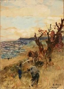 Zigeuner Am Meer by Theodor Rocholl