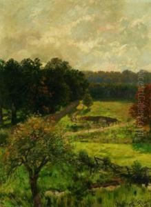 View Of The Countryside by Theodor Rocholl