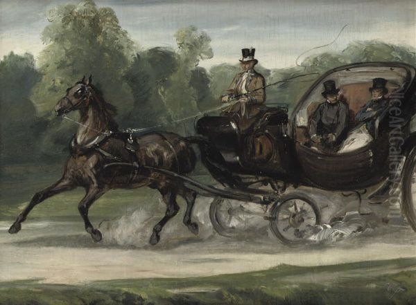 Riding In An Open Carriage - view 1