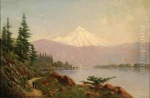 Mount Hood From Fisher's Landing by Cleveland Salter Rockwell