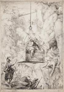 Herod Conducting The Killing Of A Band Of Thieves by Christian Bernhard Rode