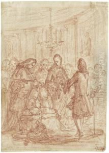 Szene In Einem Palast by Christian Bernhard Rode