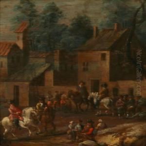 People Gathering In A Town