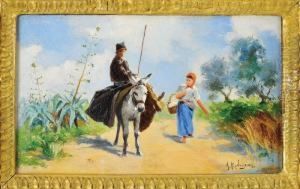 Figuras E Burro by Adolfo Rodrigues