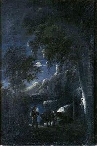 Paisaje Nocturno by Manuel Rodriguez De Guzman