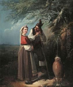 Pareja Con Trajes Regionales