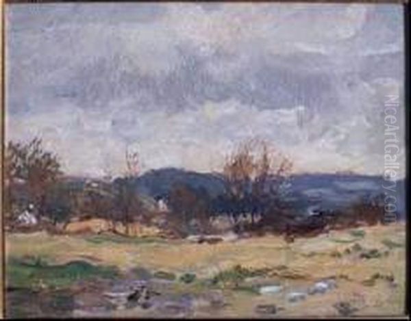 Paysage, 1948 Oil On Board - view 1