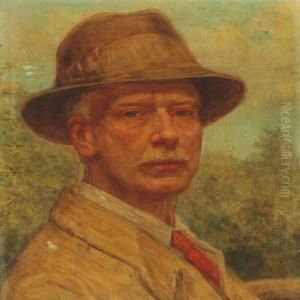 Portrait Of A Gentleman, Probably Selfportrait by Walter Herbert Roe