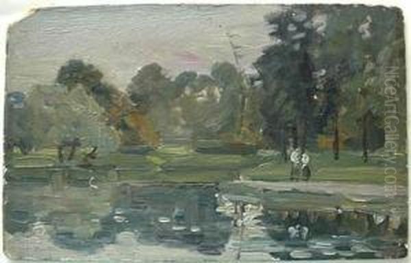 Couple By Lagoon - view 1