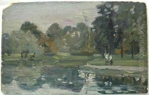 Couple By Lagoon Couple By Lagoon