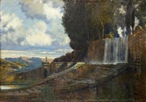 Im Park Der Villa D'este by Max Roeder