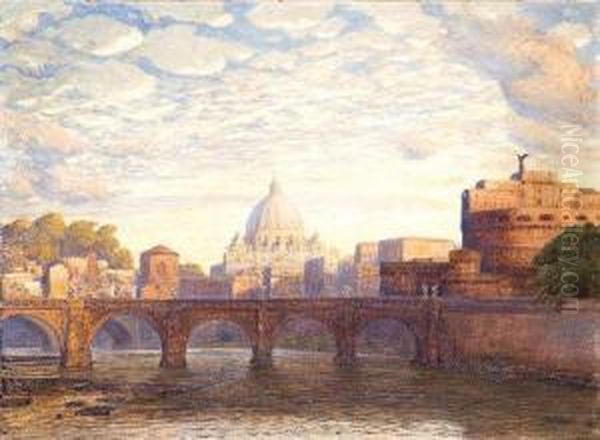 Roma, Veduta Dal Tevere A Castel Sant""angelo - view 1