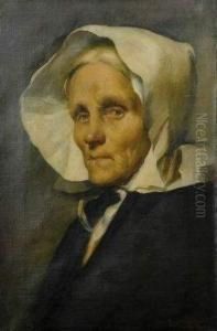 Portrait D'une Grand-mere A La Coiffe by Ottilie Wilhelmine Roederstein