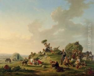 The Debauchery After The Harvest by Jean Alphonse Roehn