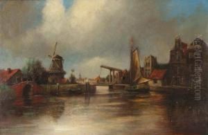Dutch Canal Scene