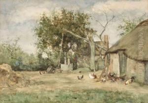 Chicken At The Farm, Calmpthout, Belgium by Willem Roelofs