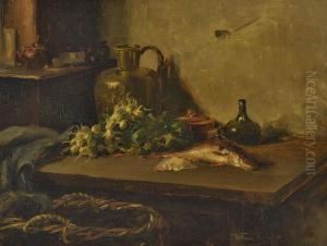 Kuchenstillleben by Willem Roelofs