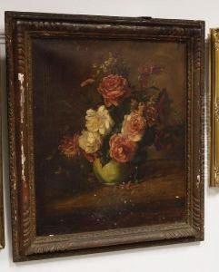 Still Life Of Flowers In A Vase by Willem Roelofs