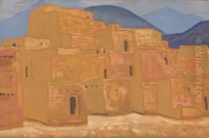 Taos Pueblo, New Mexico by Nicolaj Konstantinov Roerich