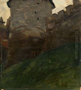 The Kremlin Tower Of Novgorod by Nicolaj Konstantinov Roerich