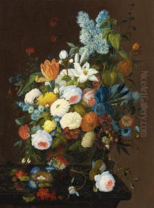 Still Life With Flowers by Severin Roesen