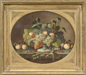 Still Life With Fruit And A Bird's Nest by Severin Roesen