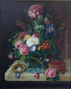 Floral Still Life by Severin Roesen