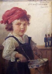 Drummer Boy With Toy Soldiers by Agathe Roestel