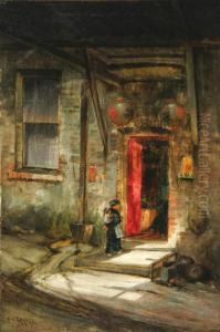 Opium Denin Rags Pickers Alley, Old Chinatown, San Francisco by Charles Albert Rogers