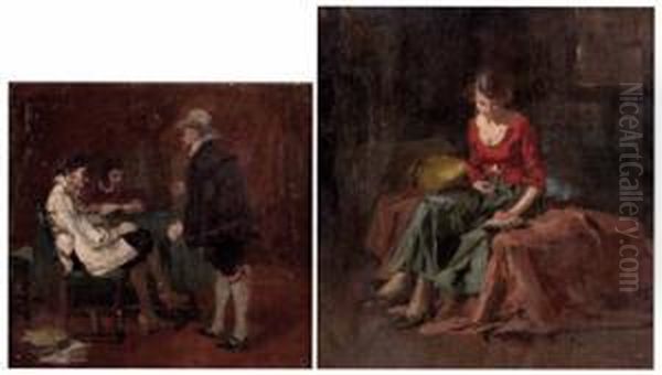 Junge Frau Mit Buch Am Sofa Sitzend - view 1