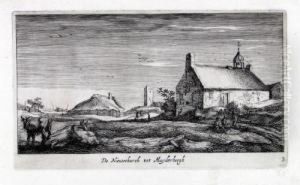 De Nieuwekerck Tot Muyderbergh. Radierung Auf Feinstrukturiertem Butten Nach Roelant Roghman by Gertruyd Roghman