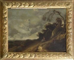 Promeneuse Contemplant Le Paysage by Roelandt Roghman
