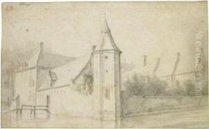 View Of Castle Blootinge, Near The Hague by Roelandt Roghmann