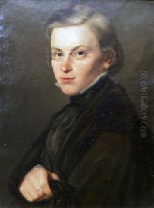 Portratt Forestallande Paul Gerhard Metzer by Maria Rohl