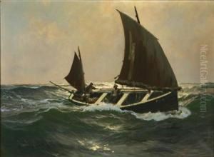 Fishermen Returning by Karl Rohwedder-Ruge