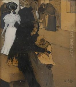 Scene De Faubourg Abarcelone by Pablo, Pau Roig