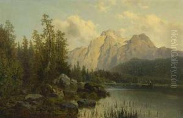 "der Hintersee Mit Dem Hohen Goll" - view 1