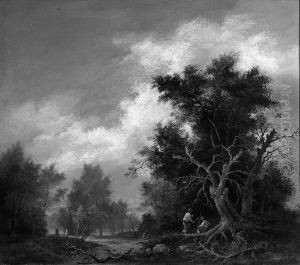 R. "parklandschaft Mit Staffagefiguren". Sign. Und Dat. 39 by Richard Nicolaas Roland Holst