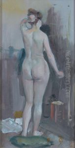 Jeune Femme A La Toilette by Alfred Roll