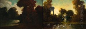 Le Bassin Des Cygnes by Henri Paul Rolland