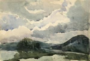 Atmospheric Landscape by August H.O. Rolle