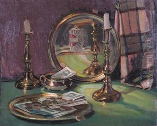 Still Life Of Brass Objects; Still Life Of Porcelain - view 1