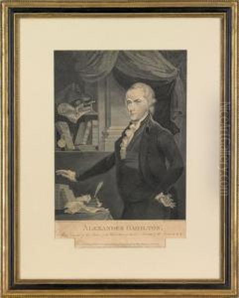Rare Engraving Of Alexander Hamilton - view 1
