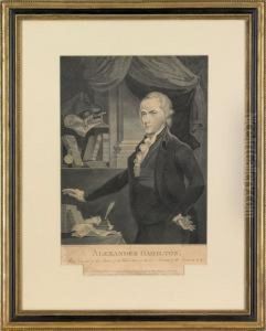 Rare Engraving Of Alexander Hamilton by William Rollinson