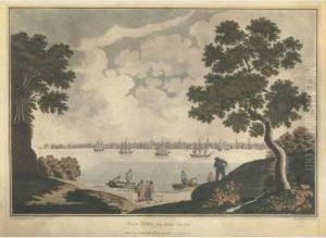New York From Long Island (deak 240) by William Rollinson